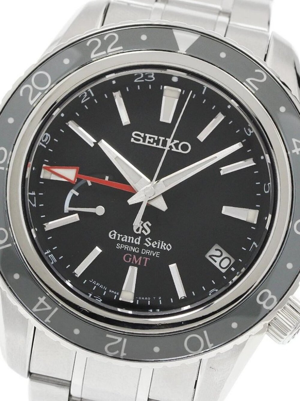 SEIKO Grand Seiko GMT SBGE001/9R66-0AA0 black Dial Spring drive Men's_948627